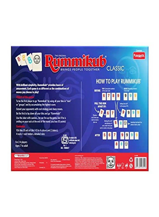 Funskool Original Rummikub Number, Classic Tile Game for Kids, 2-4 Players, Educational, Fun & Engaging, Perfect for Family Game Nights, Fast-Paced and Easy to Learn, Gift Set for Kids, Ages 7+ Years - Image 4